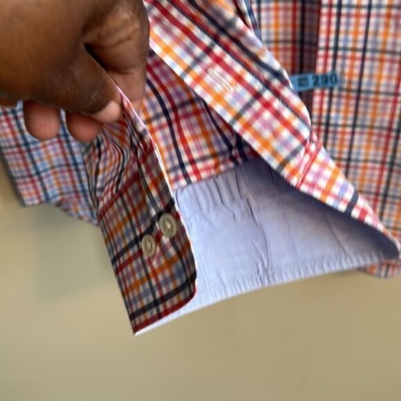 J. McLaughlin Checkered Mens Shirt L - Picture 3 of 6